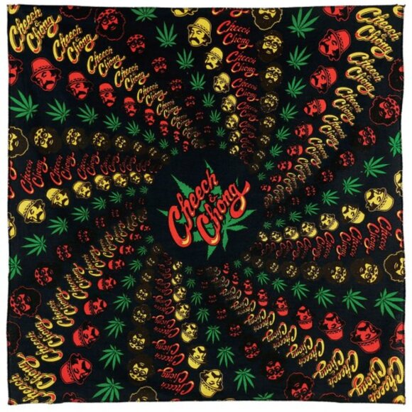 Cheech & Chong Rasta Spiral Bandana ~ Officially Licensed ~ Brand New! - Picture 2 of 2